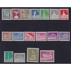 ALEMANIA OCCIDENTAL BERLIN 1956 Yv 125/35a + 162 SERIE COMPLETA DE ESTAMPILLAS NUEVAS CON GOMA MAYORIA MINT 70 EUROS